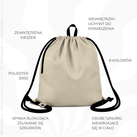 GYMSACK CUSHY Sports Bag, beige