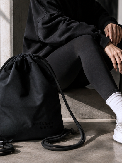 GYMSACK CUSHY Sports Bag, black